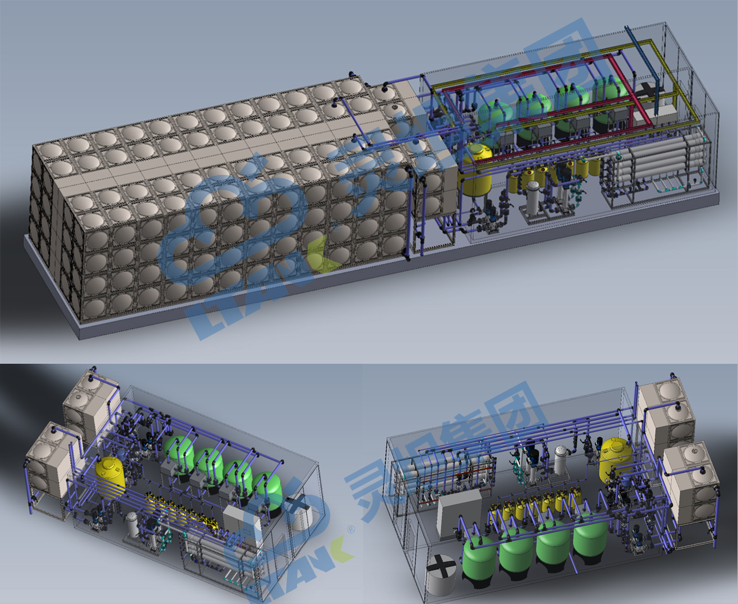 超純水系統(tǒng)3D圖 超純水系統(tǒng)3D圖